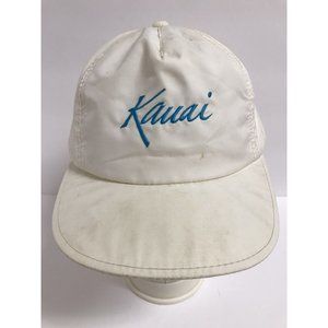 Vintage Kauai White Snapback Hat